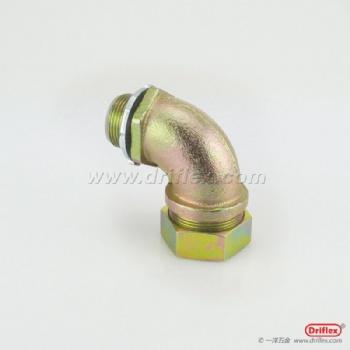鐵鍍鋅90度彎頭,軟管連接器，六角型金屬接頭配套金屬軟管用