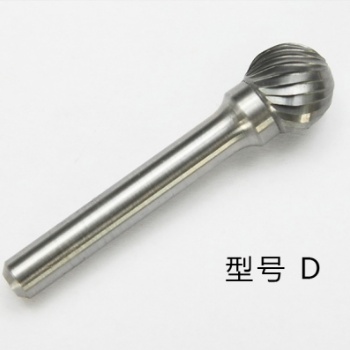 硬質合金旋轉銼鎢鋼銑刀金屬電磨打磨頭旋轉挫電動銼刀頭D形