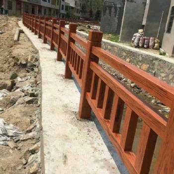 江西仿木護(hù)欄生產(chǎn)廠家，景觀護(hù)欄廠家，景觀小品生產(chǎn)安裝