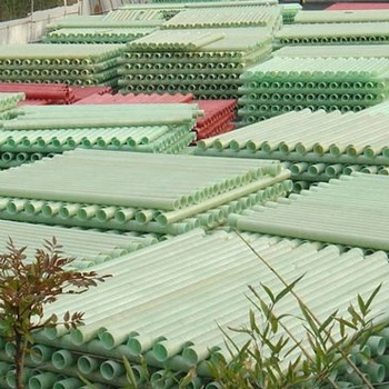 玻璃鋼夾砂管道通風管市政排污管電纜保護管道地埋式管道法蘭三通