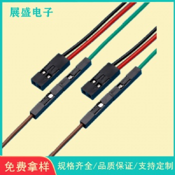 供應(yīng)1007電子線 2pin公母連接插頭線 單頭杜邦線2.54間距端子線