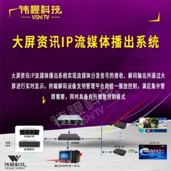 大屏資訊IP流媒體播出系統(tǒng)應(yīng)用