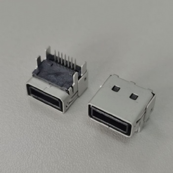 14P 90度 母座 雙排針 四個固定腳