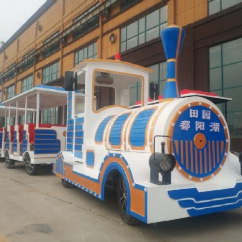 中型無軌燃油電動觀光火車景區公園游樂設備