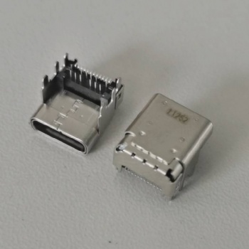 YPE-C 24pin 板上雙殼 USB 3.1 前插后貼 墊高4.0