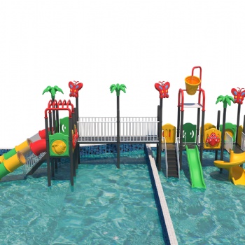 **室外大型水上樂園噴水滑滑梯兒童小孩戲水玩具游泳池滑滑梯