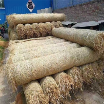 湖北帶草籽秸稈毯 植物纖維毯 椰絲毯 綠化毯 鐵道河道邊坡綠化