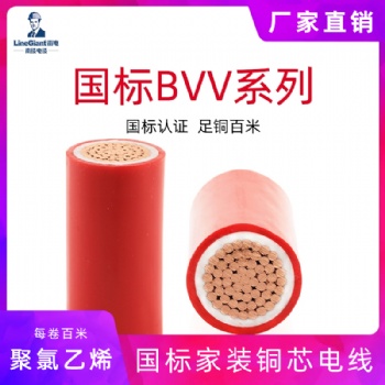 國標阻燃ZC-BVV 300/500V聚氯乙烯絕緣.護套 家裝銅芯 軟電線電纜