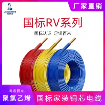 國(guó)標(biāo)家裝RV450/750V聚氯乙烯絕緣軟電線 多股銅芯 家用 汽車導(dǎo)線