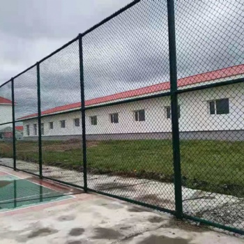 東營球場圍網體育場圍欄排球場操場菱形勾花護欄工藝優