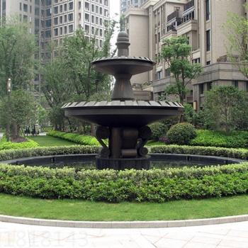金華花園水池 雙層銅水缽雕塑 鑄銅水景噴泉雕塑