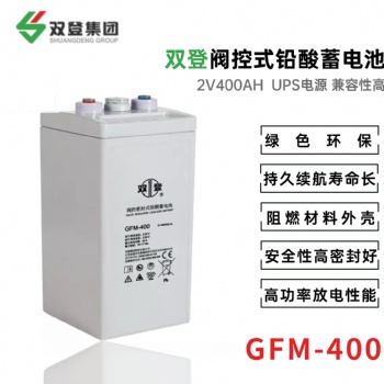 雙登GFM-400 2V400AH 鉛酸免維護蓄電池 UPS不間斷電源