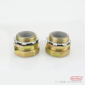 鐵鍍鎳軟管接頭六角方帽金屬連接器G3/8-G4