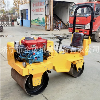 供應全成小型壓路機 座駕式震動瀝青軋道機 駕駛式草坪壓實機廠家