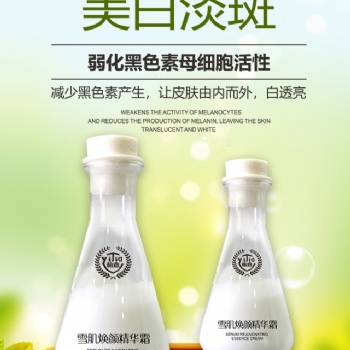 雪肌煥顏精華霜化妝品工廠OEM貼牌廣州怡嘉生物科技