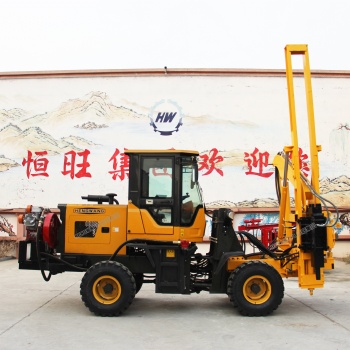 裝載機(jī)高速公路打樁機(jī)波形護(hù)欄打樁機(jī)廠家打拔鉆空壓機(jī)一體機(jī)