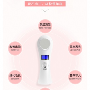 臉部美容冷熱導入儀美容儀器面部去黑頭導出洗臉潔面儀按摩器