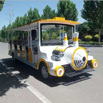 景區燃油觀光車電動小火車游客接待車公園游樂場電瓶四輪車成人