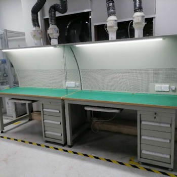 專業生產定制防靜電工作臺鉗工臺貨架流水線