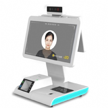 其他wface-3 智能食堂消費機支持人臉、 IC卡、取餐碼、微信付款碼收費，現場點餐購物