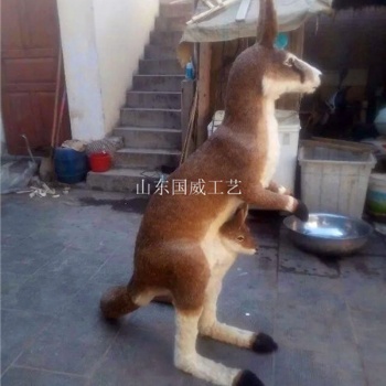 仿真袋鼠主題展覽模型仿真袋鼠標本