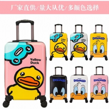 ins風網紅20寸行李箱韓版卡通登機定制兒童旅行箱圖案