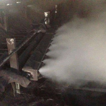 洗煤廠皮帶機 雙流體干霧抑塵 無組織排放監測系統