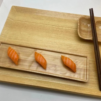 上海壹粵密胺木紋火鍋餐具，日韓料理餐具，創意型燒烤餐具