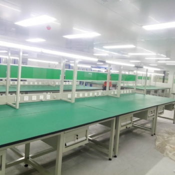 貨架成都防靜電工作臺(tái)車間流水線帶燈操作鉗工臺(tái)實(shí)驗(yàn)室打包維修臺(tái)