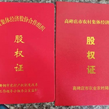 廠家股權(quán)證書定制制作