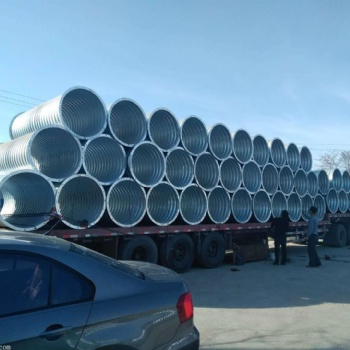 直徑1.5米鋼波紋涵管施工 公路鋼制波紋管涵 道路改建