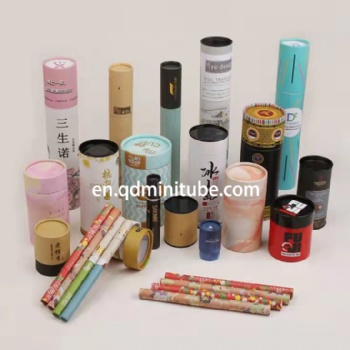 食品紙罐白卡紙化妝品禮品紙盒定制燙金茶葉紙管紙筒包裝定做logo