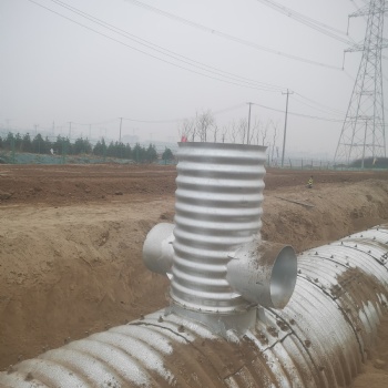 公路鋼波紋管涵施工 熱浸鍍鋅金屬波紋涵管 道路排水