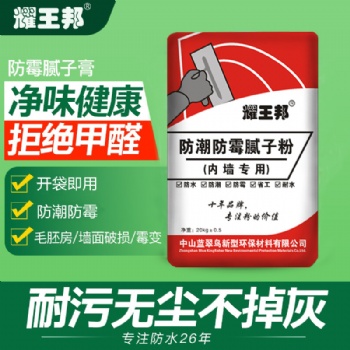 河源東源連平和平紫金源頭廠家批發 內外墻防潮耐水防潮防霉膩子粉 龍川膩子粉生產廠家