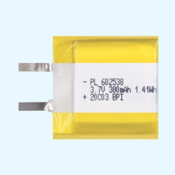 TWS真藍牙耳機電池602538-380mAh聚合物電池