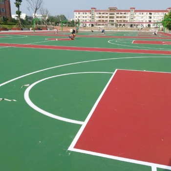 河南塑膠籃球場 鄭州塑膠球場 硅pu場地操場