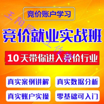 河南競價賬戶課程學習哪家好、競價賬戶培訓學習報價多少