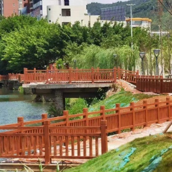 水泥仿藤護欄圍欄仿木欄桿生產廠家