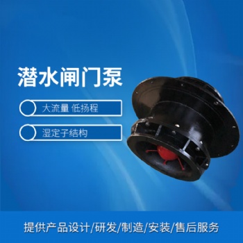 天昊集團全貫流閘門泵 噪音低 污染小 安裝方便簡單