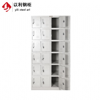 廠家**員工儲物柜 24門鐵皮儲物柜 工廠員工鞋柜 鐵皮柜可定做
