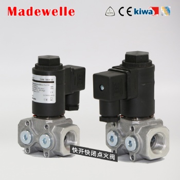 遼寧低氮燃燒器美德韋電磁閥DEVC015快開(kāi)螺紋常閉型