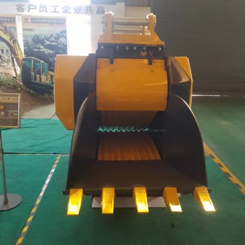 鄂式破碎斗 適配20T挖掘機(jī)青石粉碎設(shè)備挖掘機(jī)液壓鄂式破碎斗