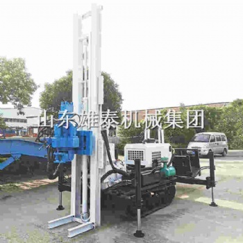 30米履帶式取土打孔鉆機回旋沖擊一體動力頭取樣亞克力雙管取樣
