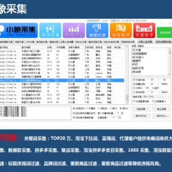 拼多多店群小象采集上貨軟件代理貼牌加盟招商