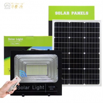 惠民款太陽能投光燈 家用太陽能led路燈頭戶外照明太陽能庭院