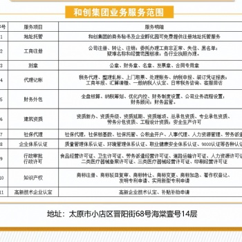 山西財務外包、亂賬整理、稅務籌劃服務