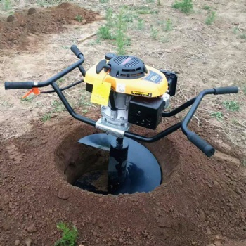手提汽油挖坑機 四沖程鉆眼機 農用便攜式地鉆