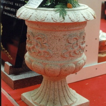 石雕水缽花缽，景觀石雕花缽