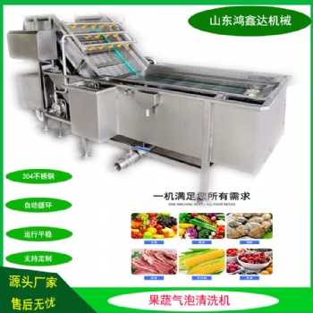 食品廠凈菜加工設備 果蔬氣泡清洗機 香椿洗菜機