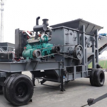 移動破碎站 鵝卵石輪胎式制砂機 移動式破碎機 性能優越